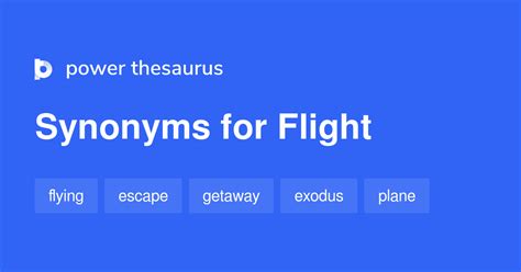 synonyms for flight